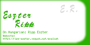 eszter ripp business card